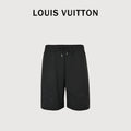 Louis Vuitton Wave Pattern Monogram Embroidered Logo Shorts