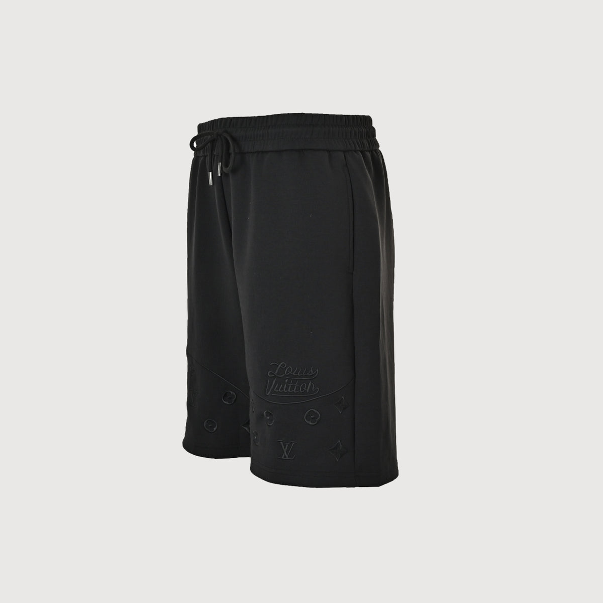 Louis Vuitton Wave Pattern Monogram Embroidered Logo Shorts