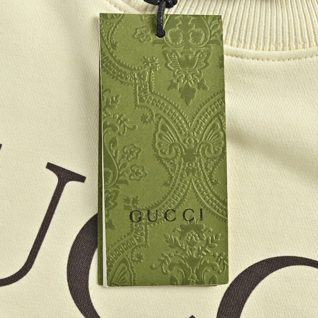 Gucci Whimsical Cartoon Black Cat Picnic Series Crewneck Sweatshirt