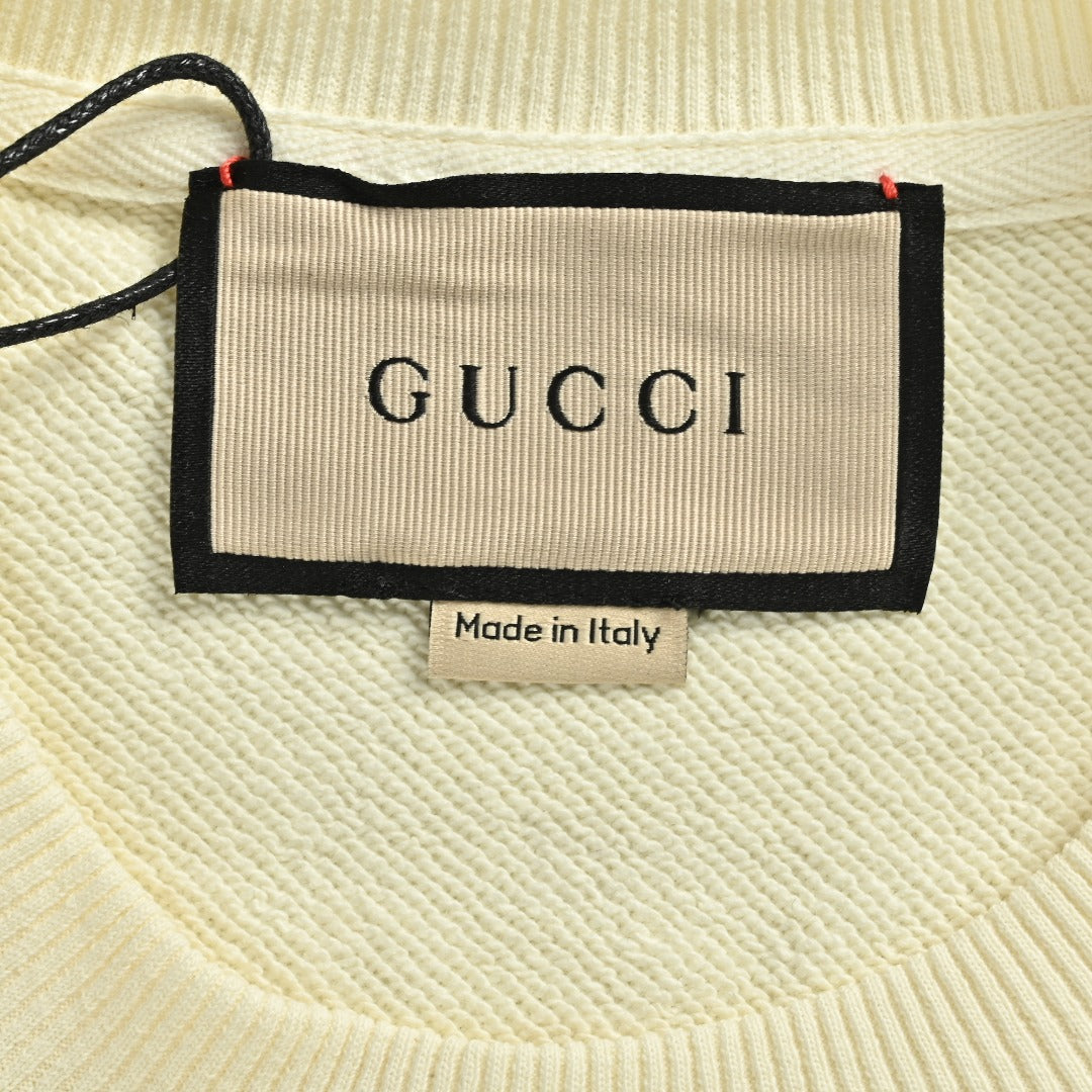 Gucci Whimsical Cartoon Aviator Dog Series Crewneck Sweatshirt