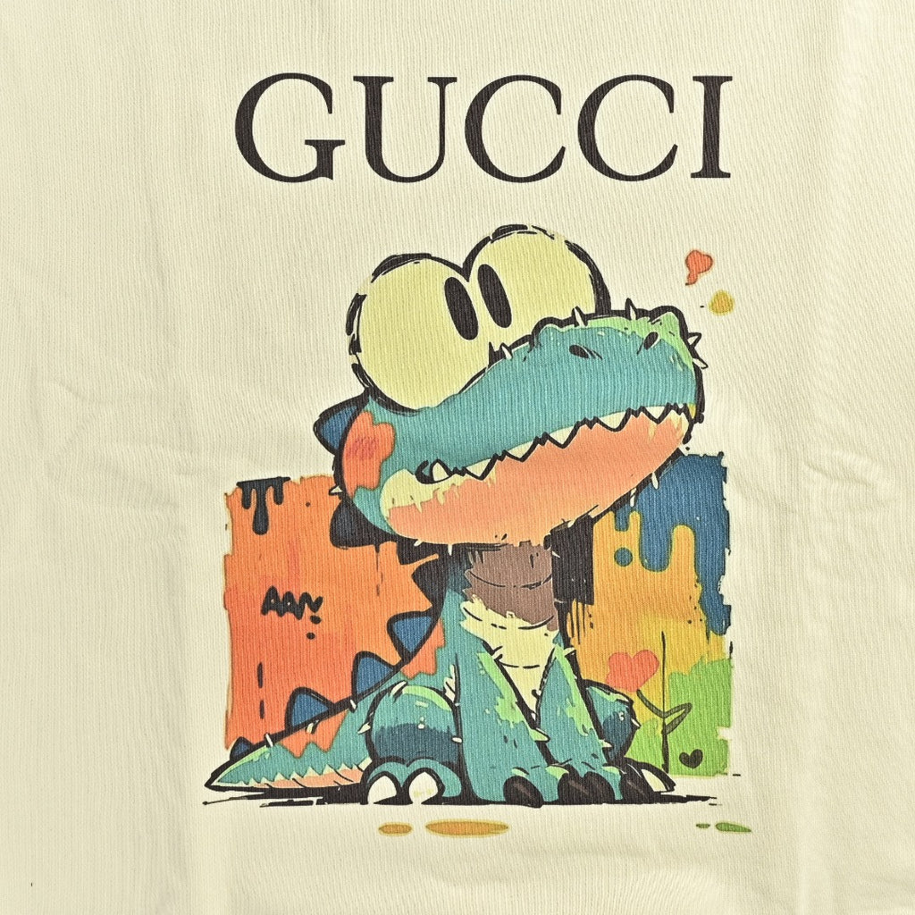 Gucci Whimsical Cartoon Crocodile City Series Crewneck Sweatshirt