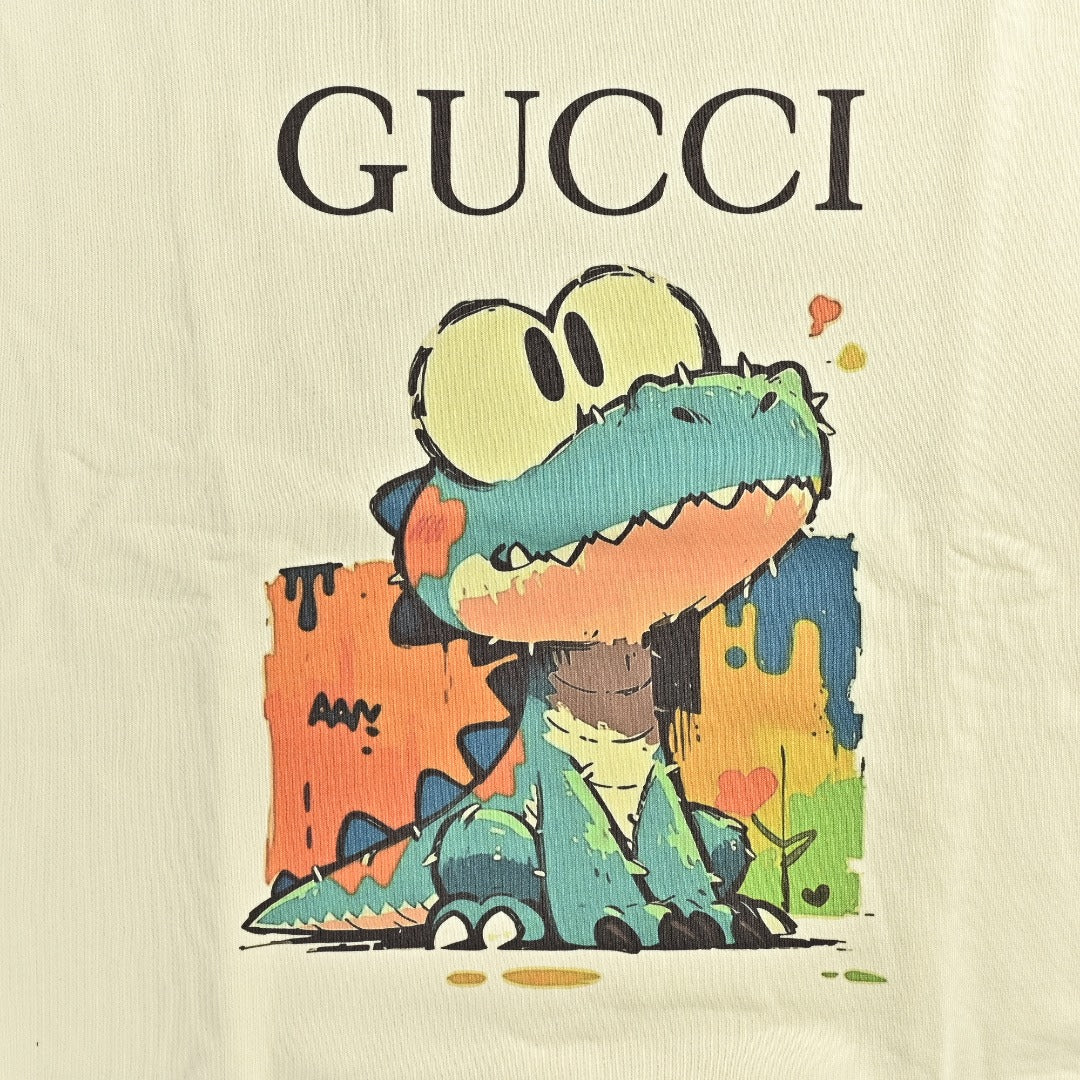 Gucci Whimsical Cartoon Crocodile City Series Crewneck Sweatshirt