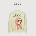 Gucci Whimsical Cartoon Glamour Dog Series Crewneck Sweatshirt