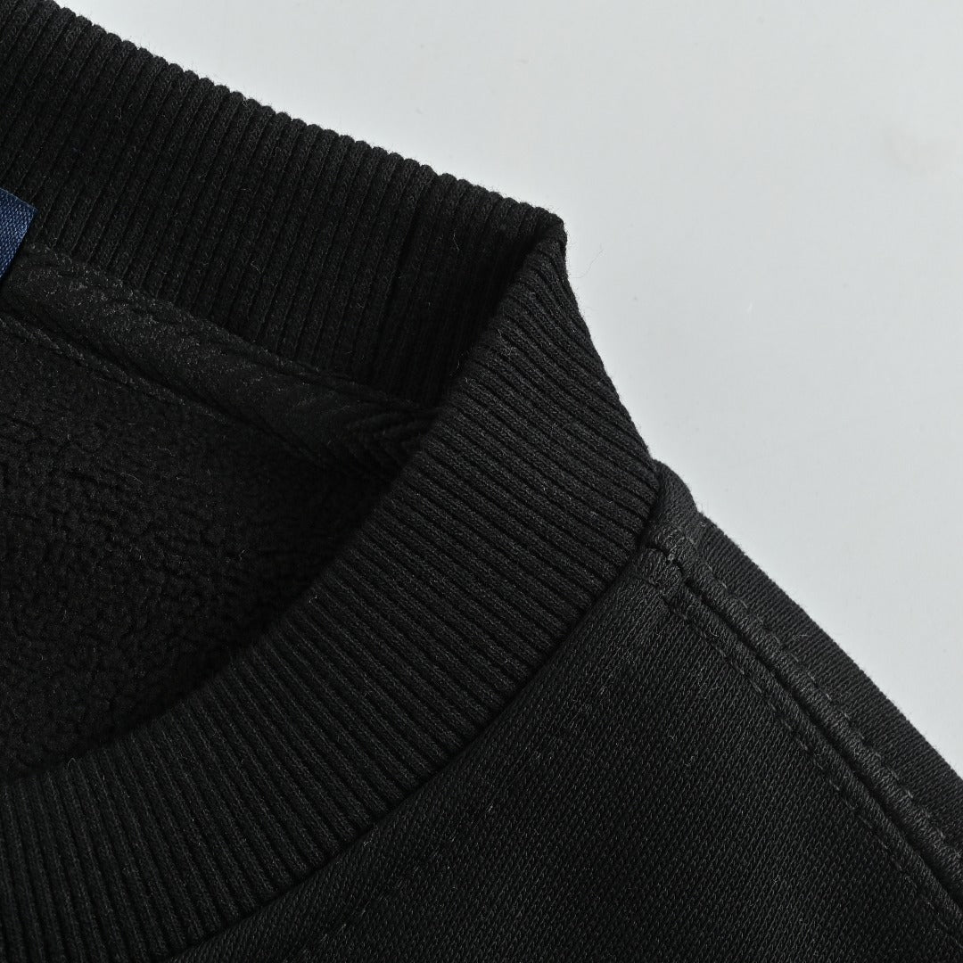 Louis Vuitton LV 25FW Cuff 1878 Crewneck Sweatshirt - Black