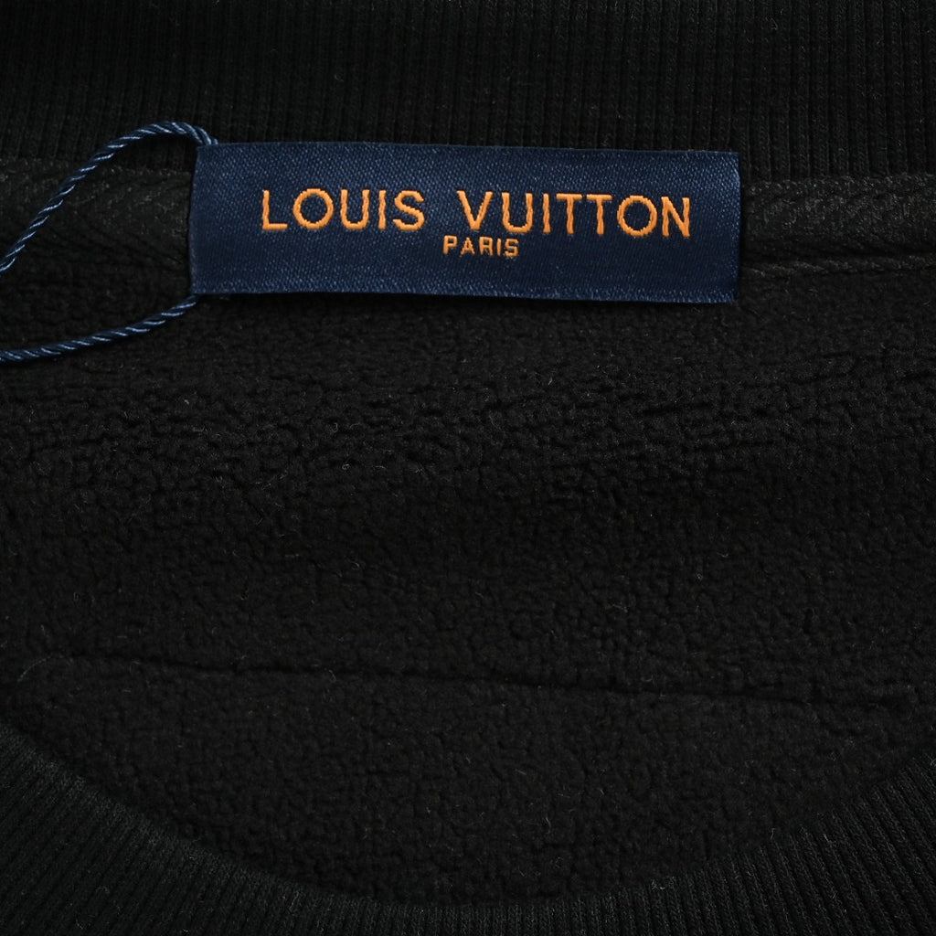 Louis Vuitton LV 25FW Cuff 1878 Crewneck Sweatshirt - Black