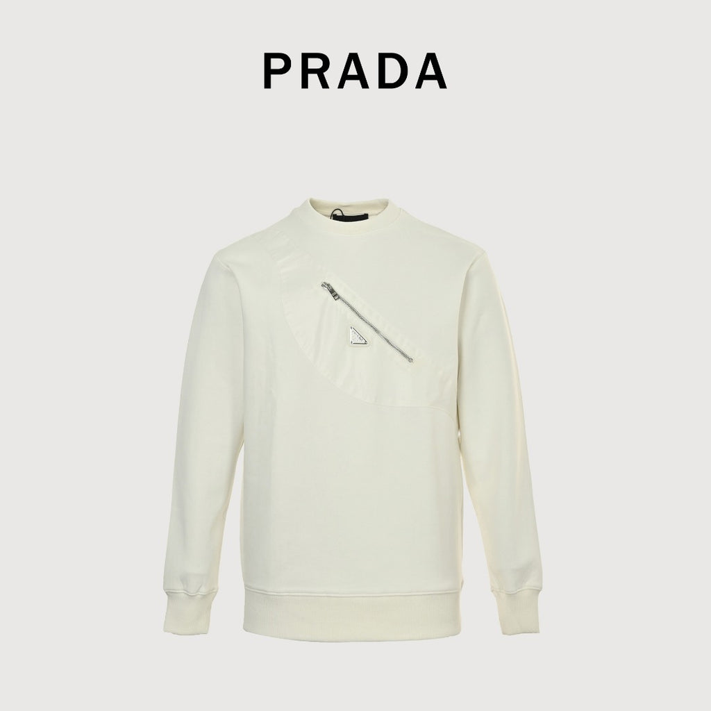 Prada Backpack Pocket Crewneck Sweatshirt
