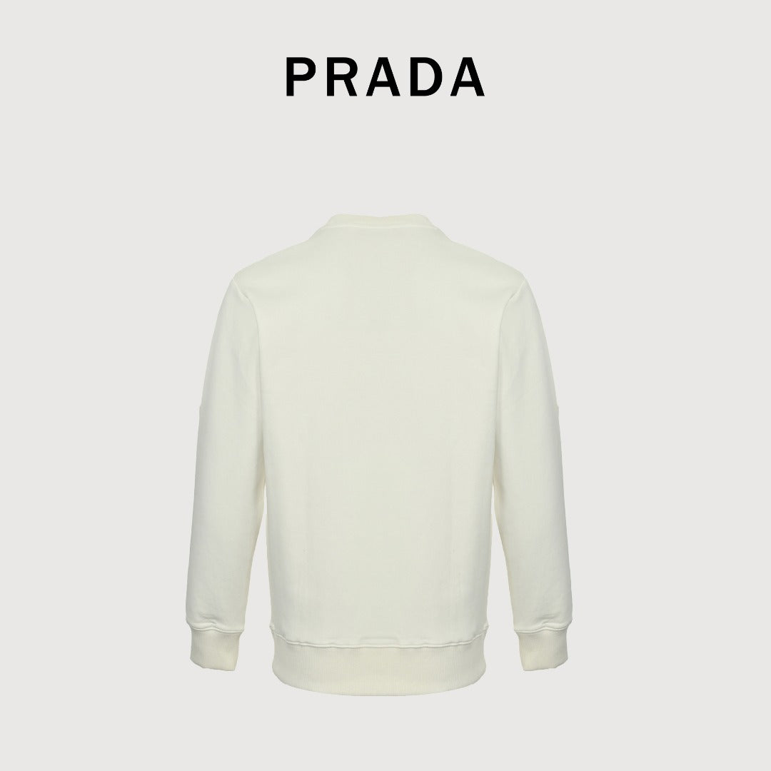 Prada Backpack Pocket Crewneck Sweatshirt