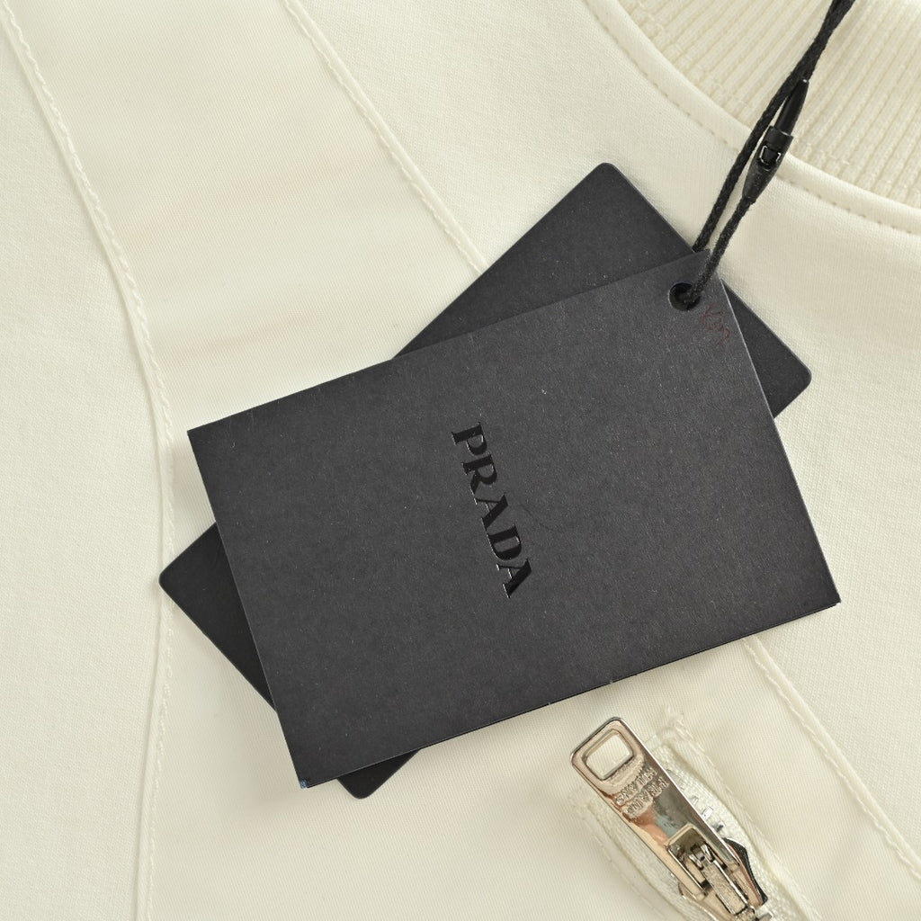 Prada Backpack Pocket Crewneck Sweatshirt