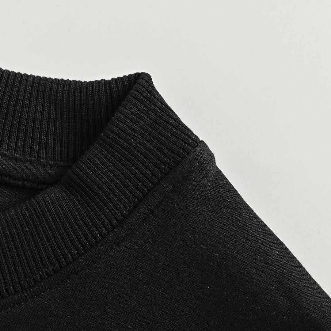 Prada Backpack Pocket Crewneck Sweatshirt Black
