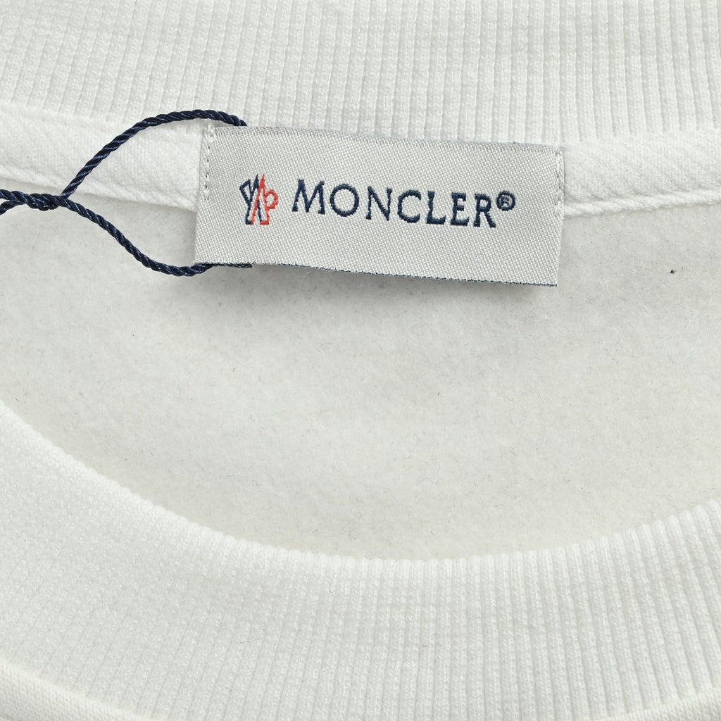 Moncler 25FW Triple Badge Crewneck Sweatshirt White