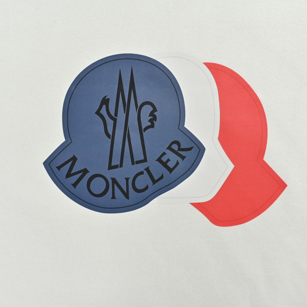 Moncler 25FW Triple Badge Crewneck Sweatshirt White