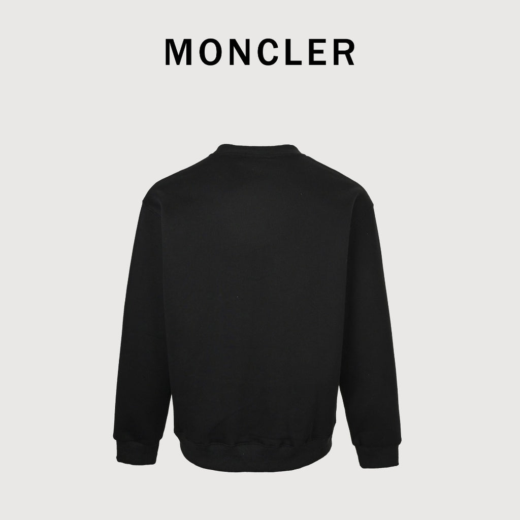 Moncler 25FW Triple Badge Crewneck Sweatshirt Black