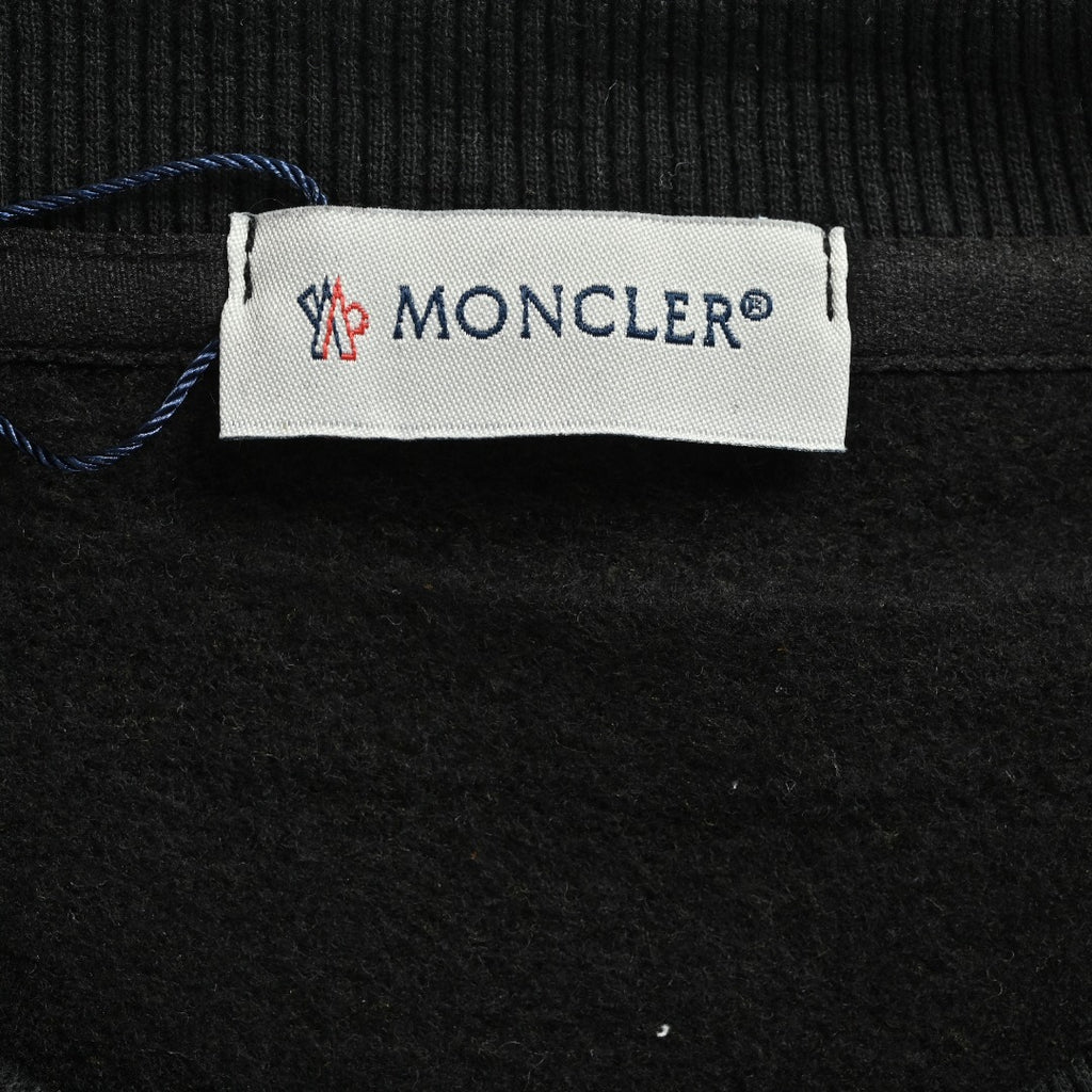 Moncler 25FW Triple Badge Crewneck Sweatshirt Black