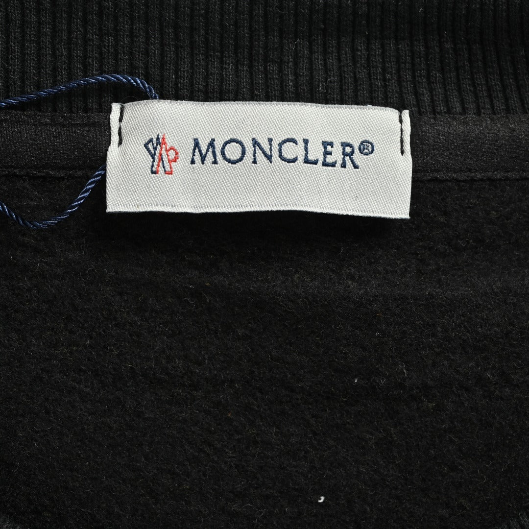 Moncler 25FW Triple Badge Crewneck Sweatshirt Black