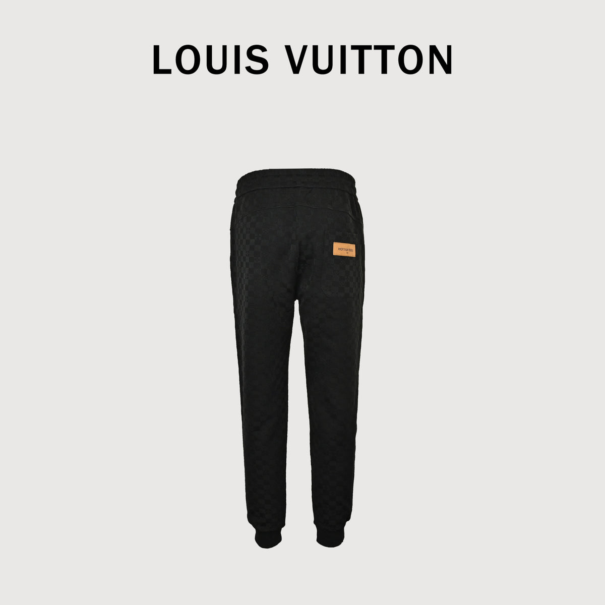 Louis Vuitton LV Logo Damier Pocket Zip Jogger Pants Black