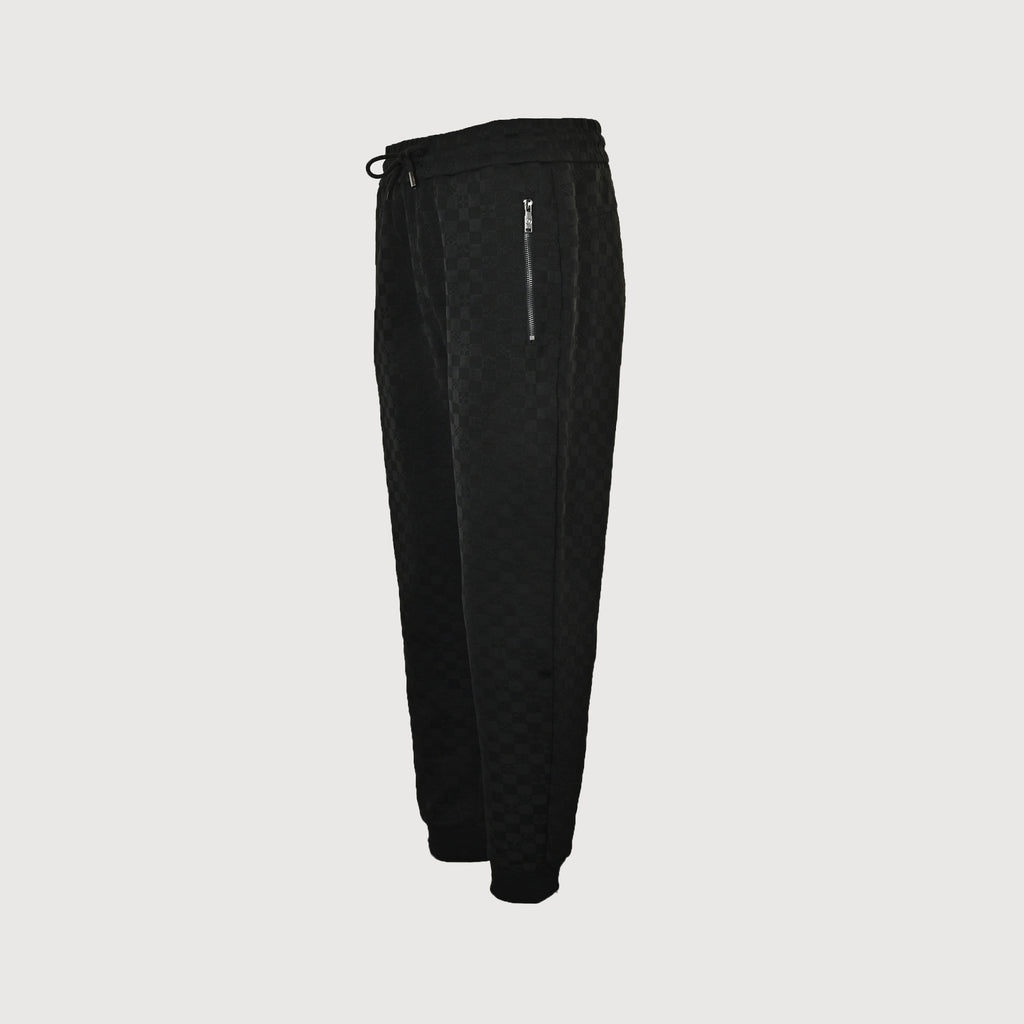 Louis Vuitton LV Logo Damier Pocket Zip Jogger Pants Black