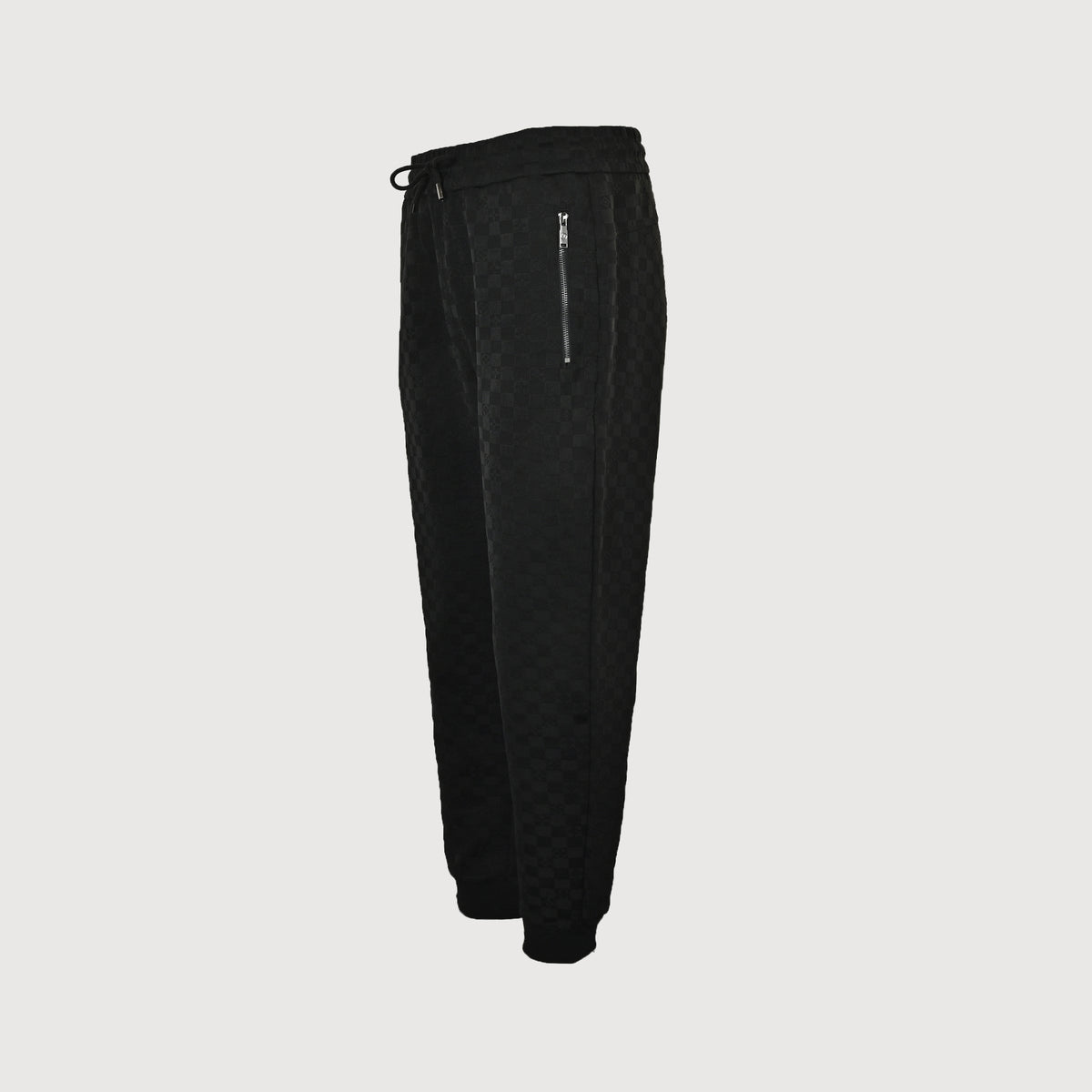 Louis Vuitton LV Logo Damier Pocket Zip Jogger Pants Black
