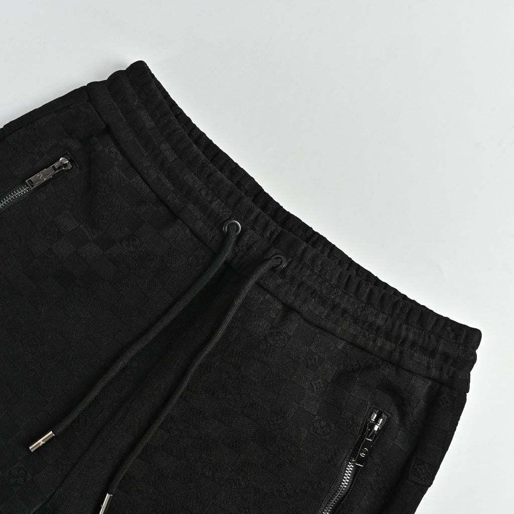 Louis Vuitton LV Logo Damier Pocket Zip Jogger Pants Black
