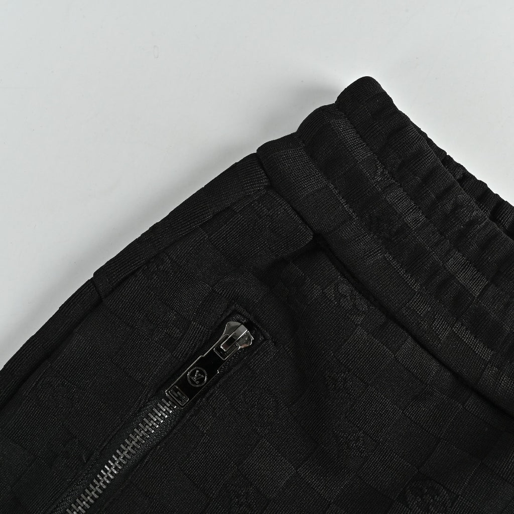 Louis Vuitton LV Logo Damier Pocket Zip Jogger Pants Black