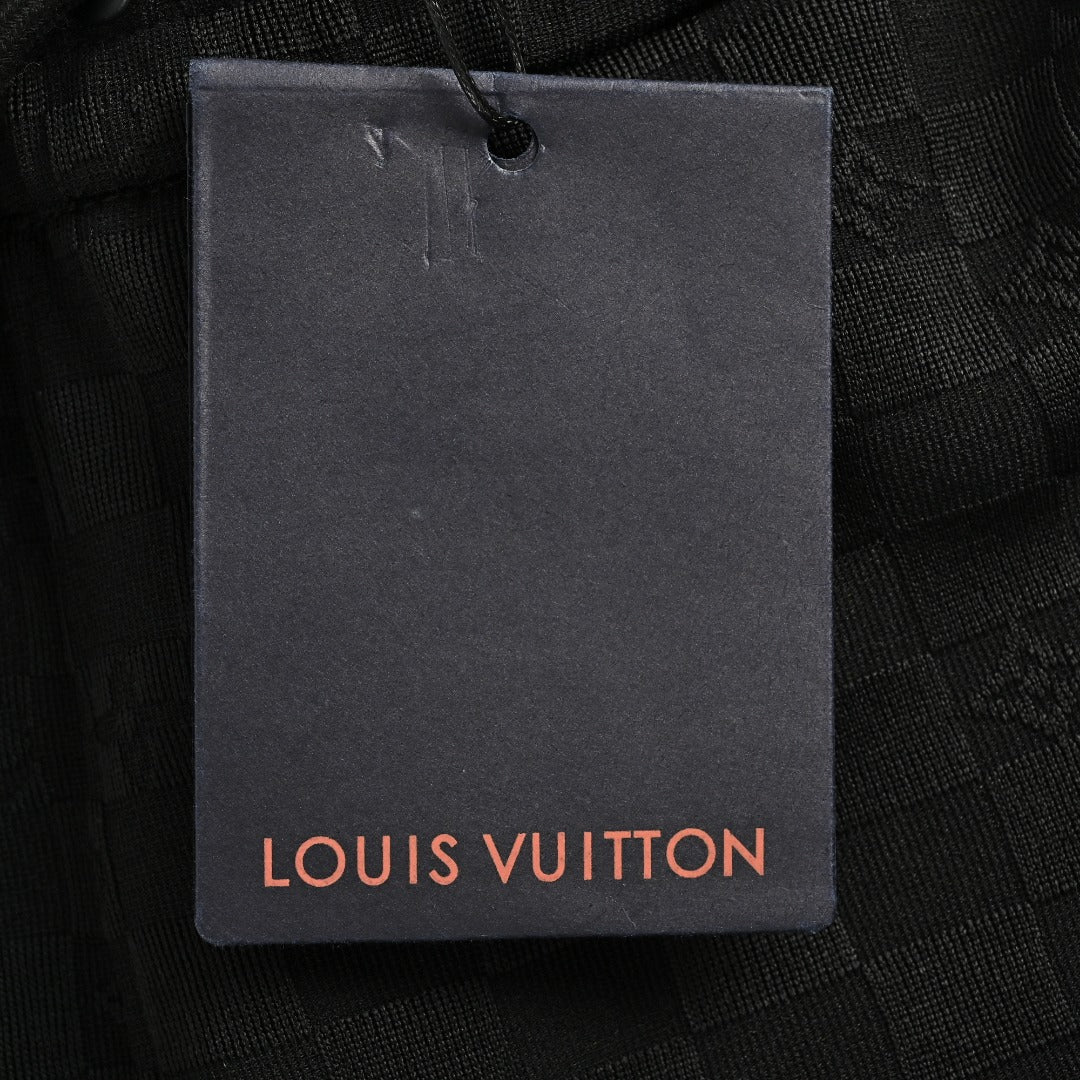 Louis Vuitton LV Logo Damier Pocket Zip Jogger Pants Black