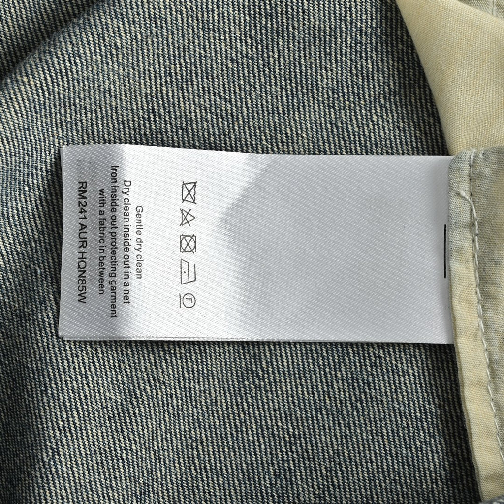 Louis Vuitton LV Leather Back Pocket Straight-Leg Jeans