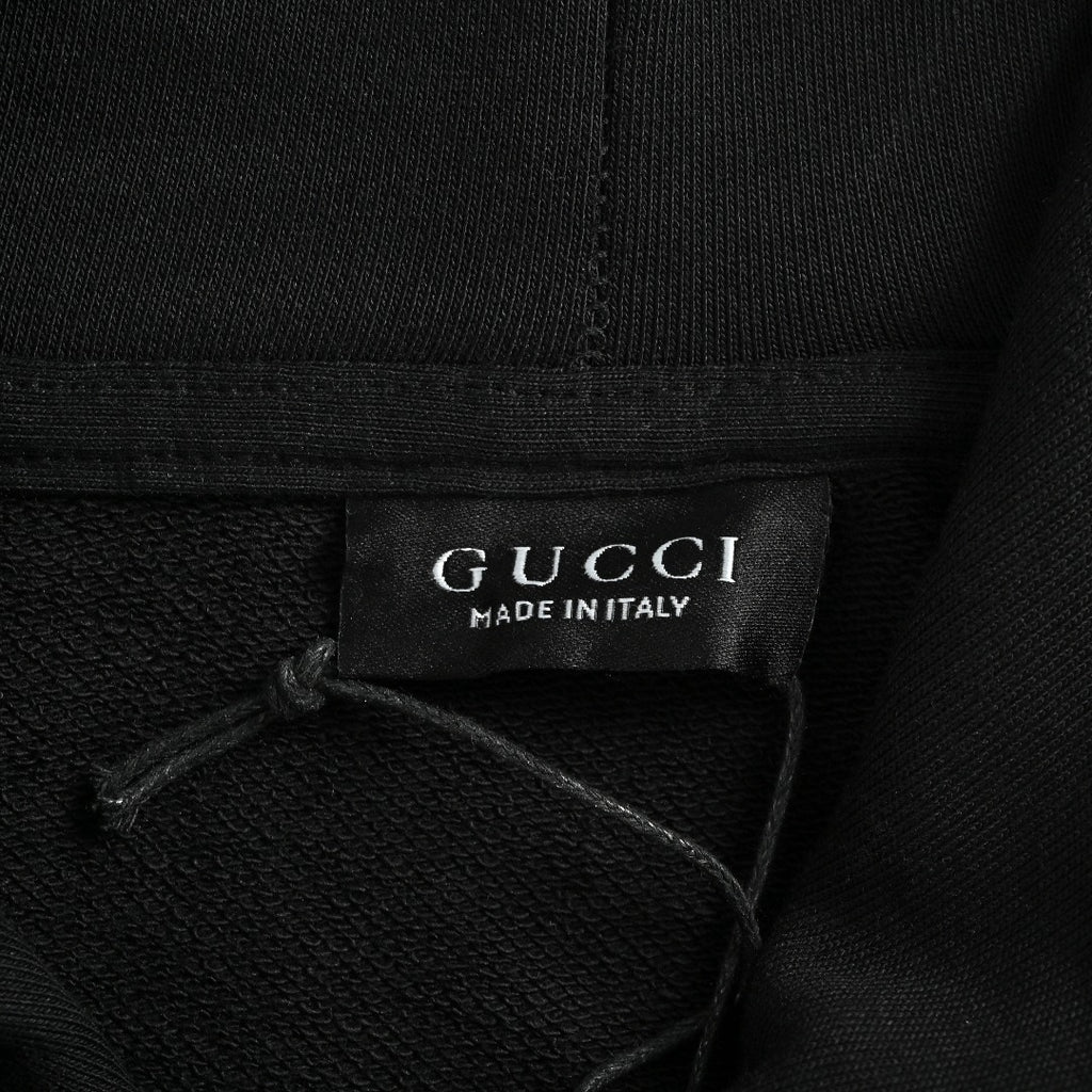 Gucci Front Web Stripe Hoodie Sweatshirt Black