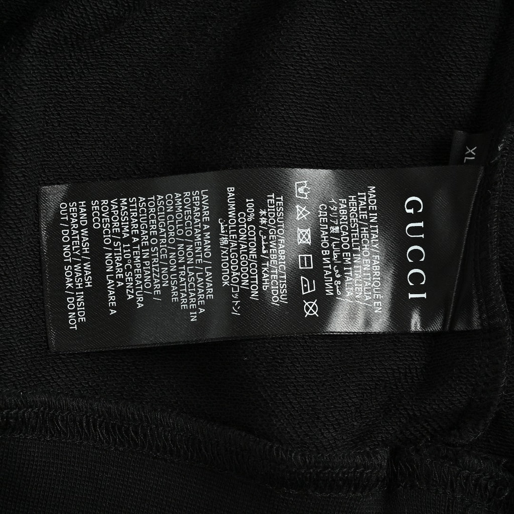 Gucci Front Web Stripe Hoodie Sweatshirt Black