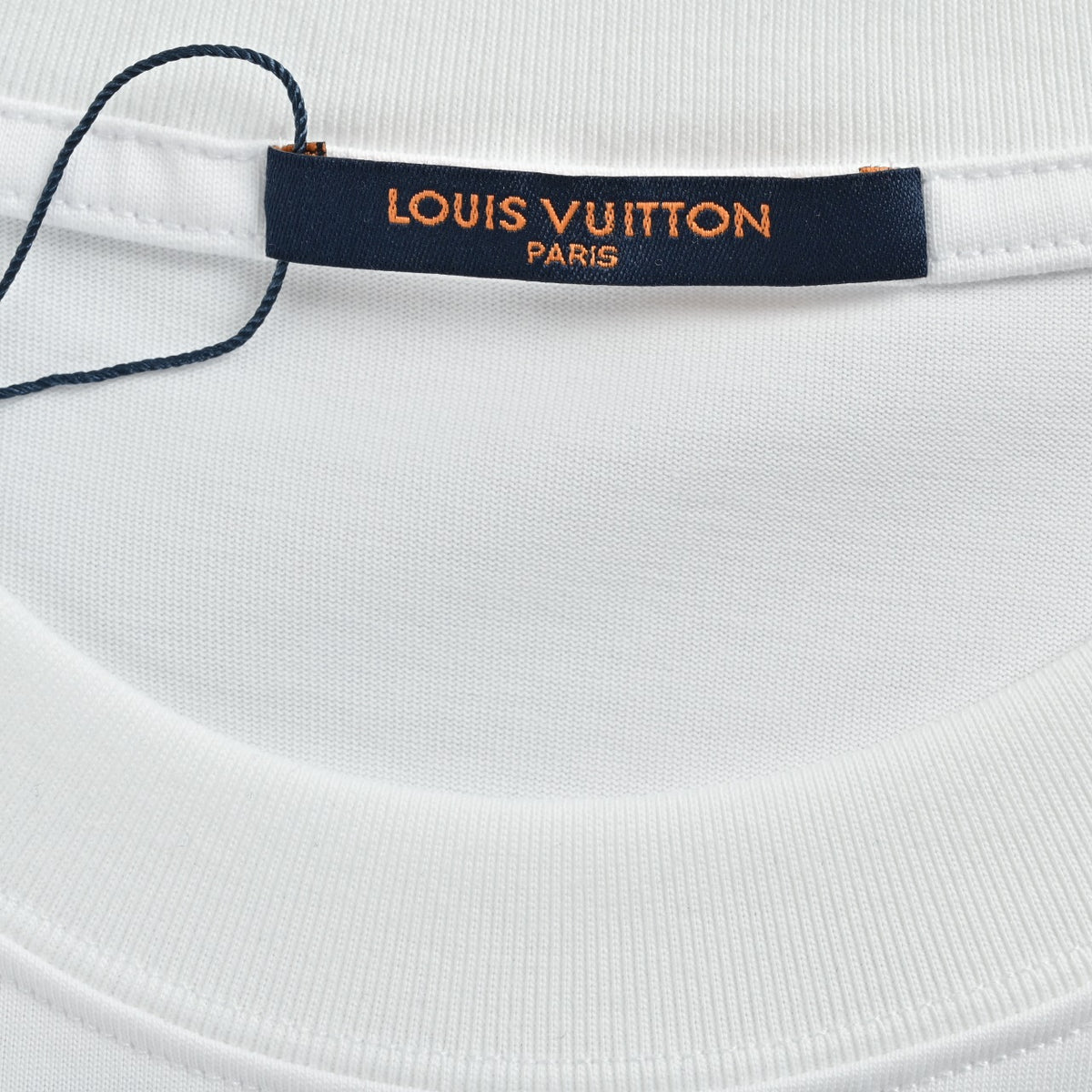 Louis Vuitton 26SS Front & Back Leather Letter Logo T-Shirt White