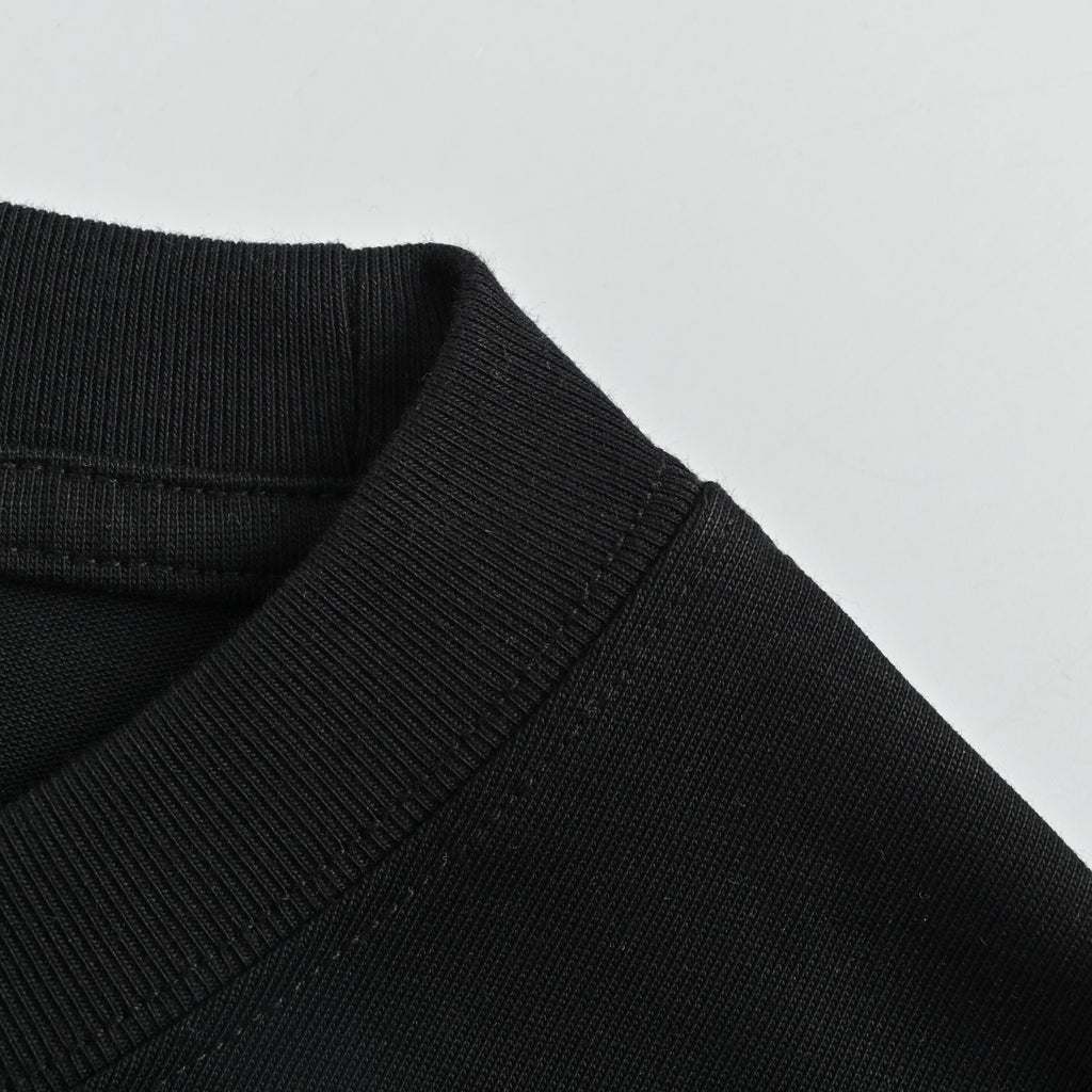Louis Vuitton 26SS Front & Back Leather Letter Logo T-Shirt Black
