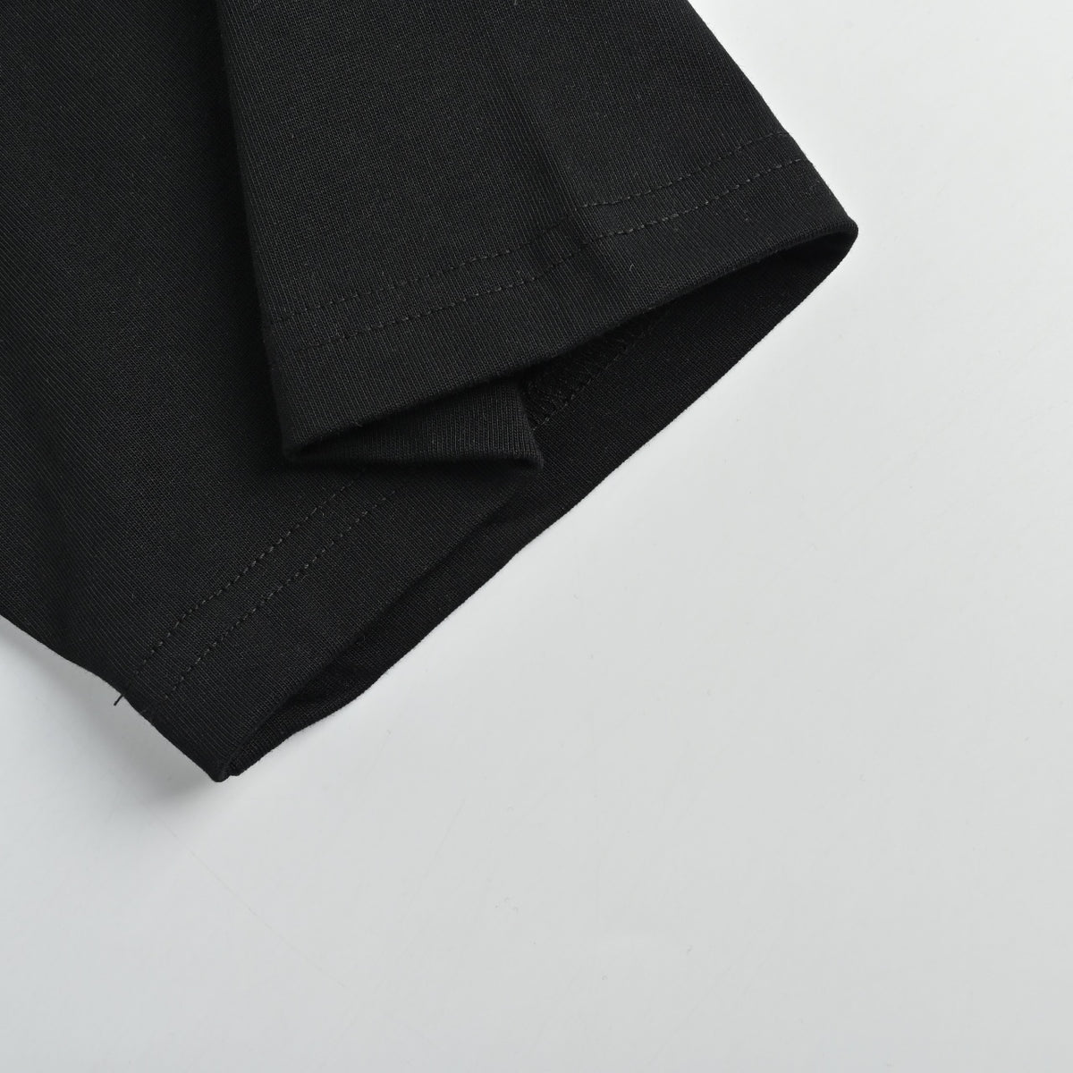Louis Vuitton 26SS Front & Back Leather Letter Logo T-Shirt Black