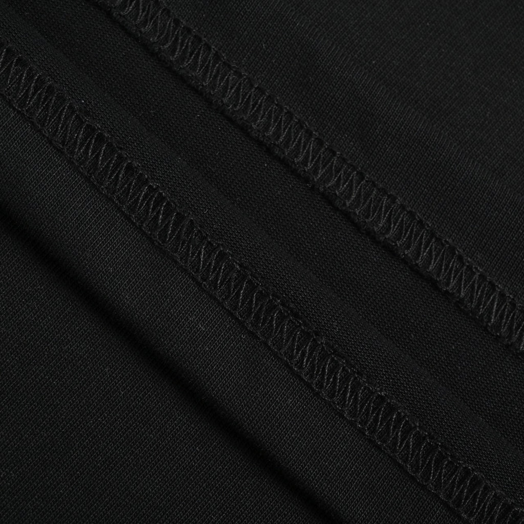 Louis Vuitton 26SS Front & Back Leather Letter Logo T-Shirt Black
