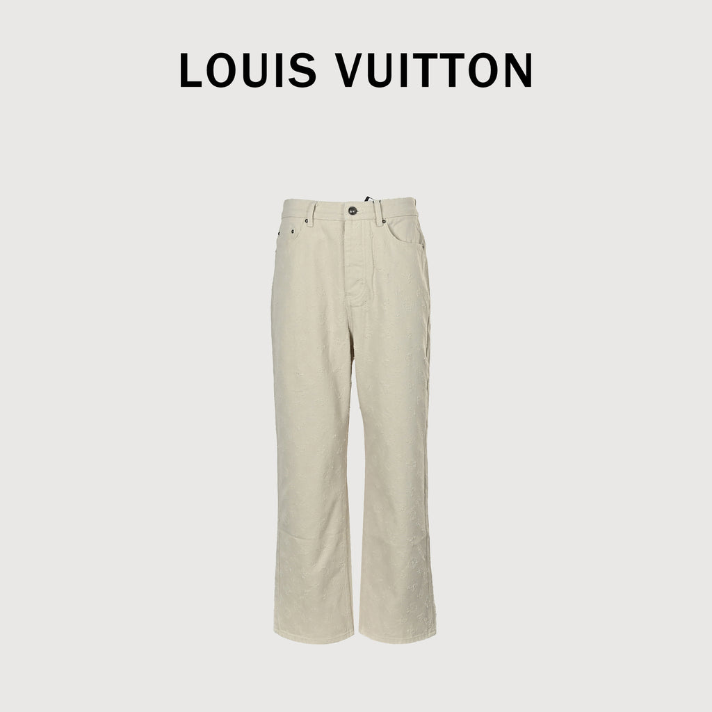 Louis Vuitton LV Monogram Needle-Punch Denim Skate Pants
