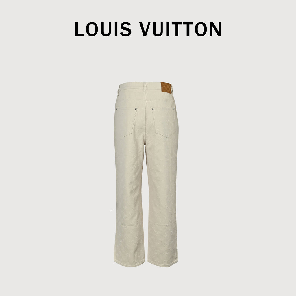 Louis Vuitton LV Monogram Needle-Punch Denim Skate Pants