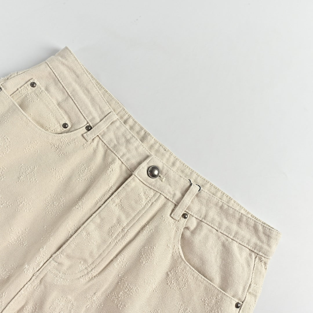 Louis Vuitton LV Monogram Needle-Punch Denim Skate Pants