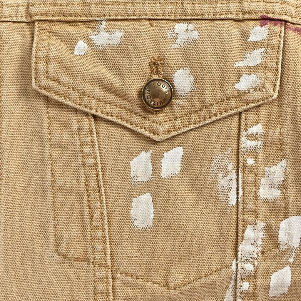 Louis Vuitton LV Splash Ink Graffiti Denim Jacket