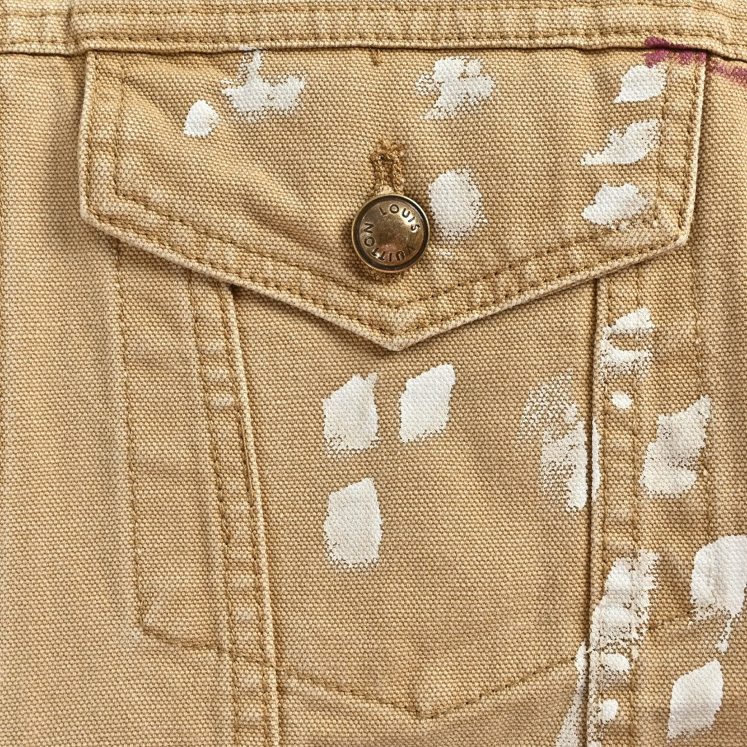 Louis Vuitton LV Splash Ink Graffiti Denim Jacket
