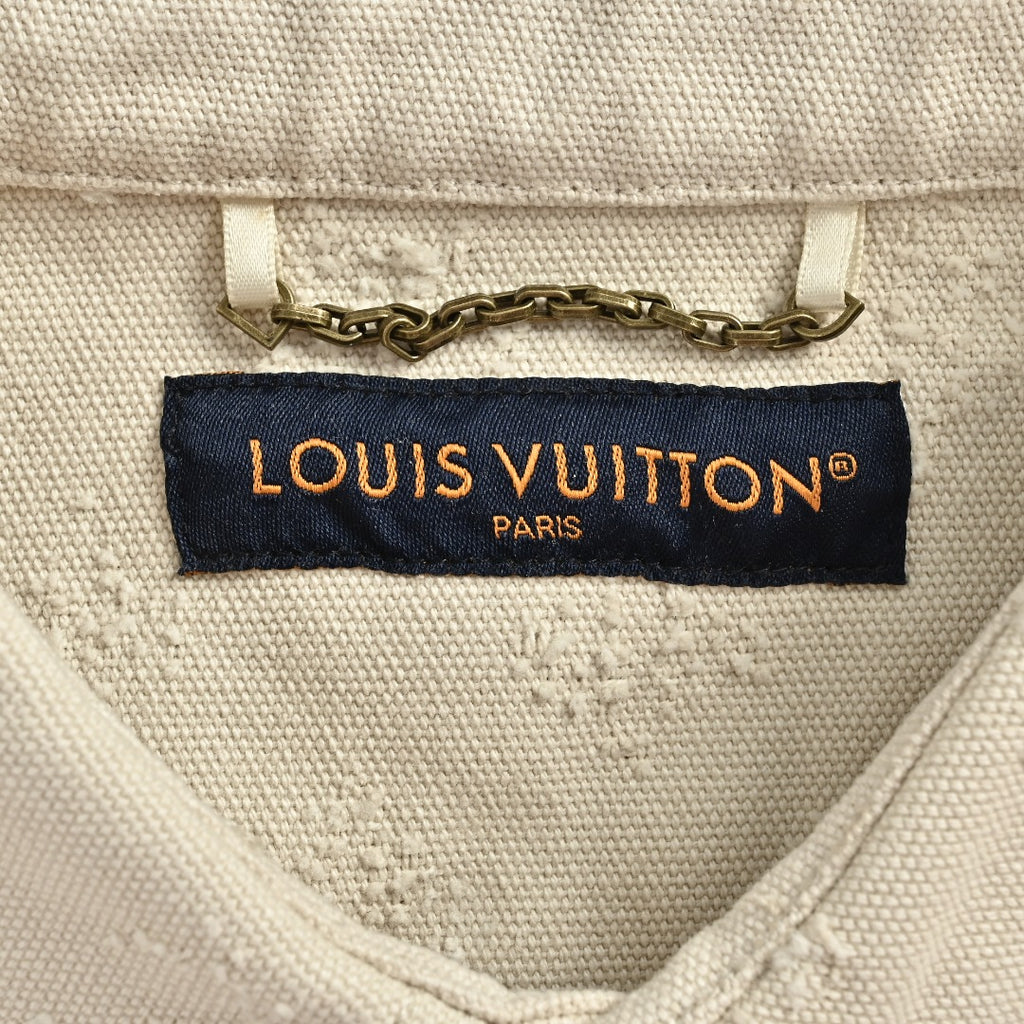 Louis Vuitton LV Monogram Needle-Punch Denim Shirt Jacket
