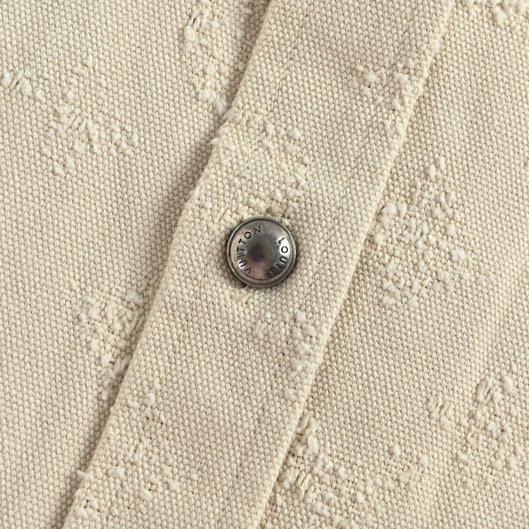 Louis Vuitton LV Monogram Needle-Punch Denim Shirt Jacket
