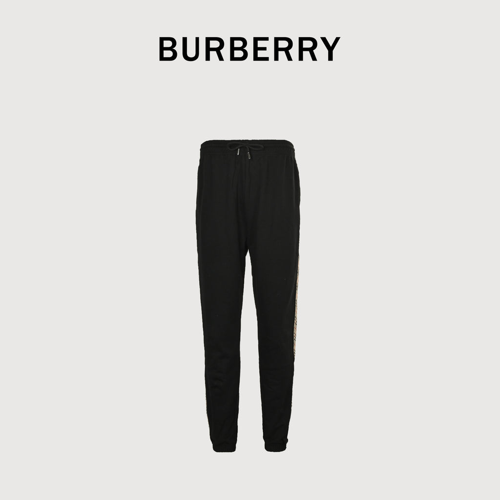 Burberry BBR Side Diamond Check Tape Track Pants