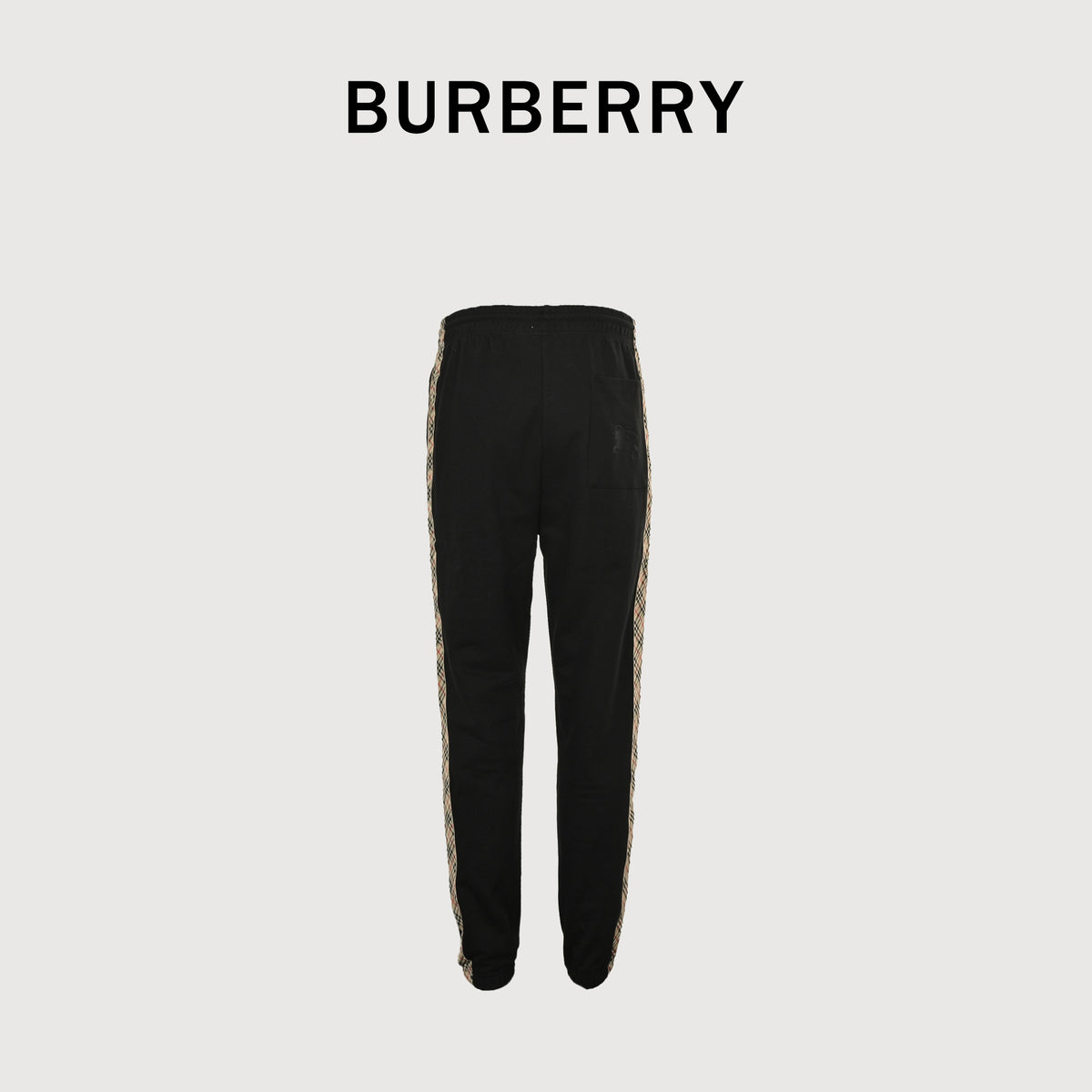 Burberry BBR Side Diamond Check Tape Track Pants