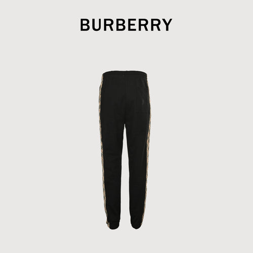 Burberry BBR Side Diamond Check Tape Track Pants