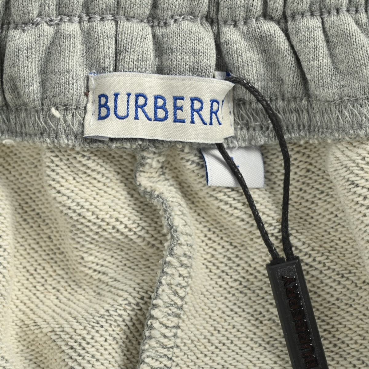 Burberry BBR Side Diamond Check Tape Track Pants — Grey