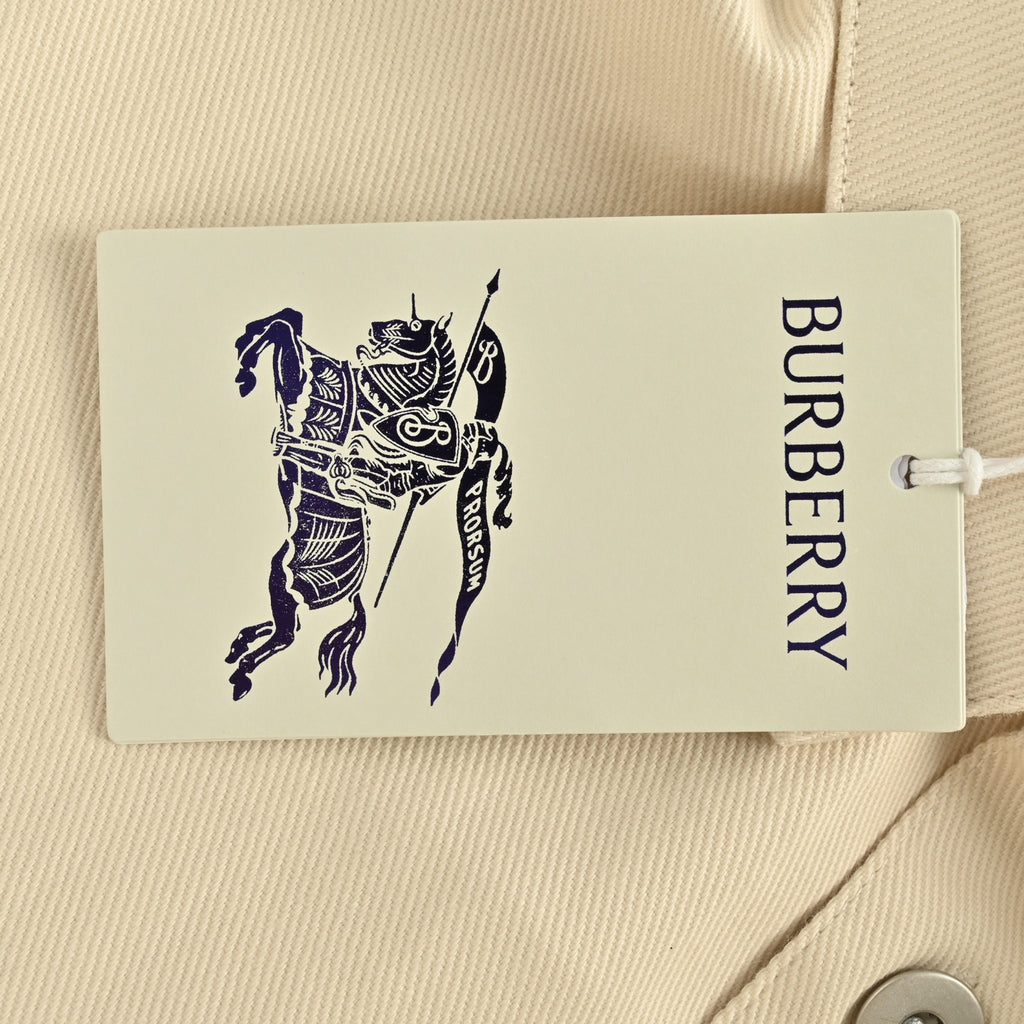 Burberry 25SS Shield Logo Spread Collar Denim Shirt Jacket