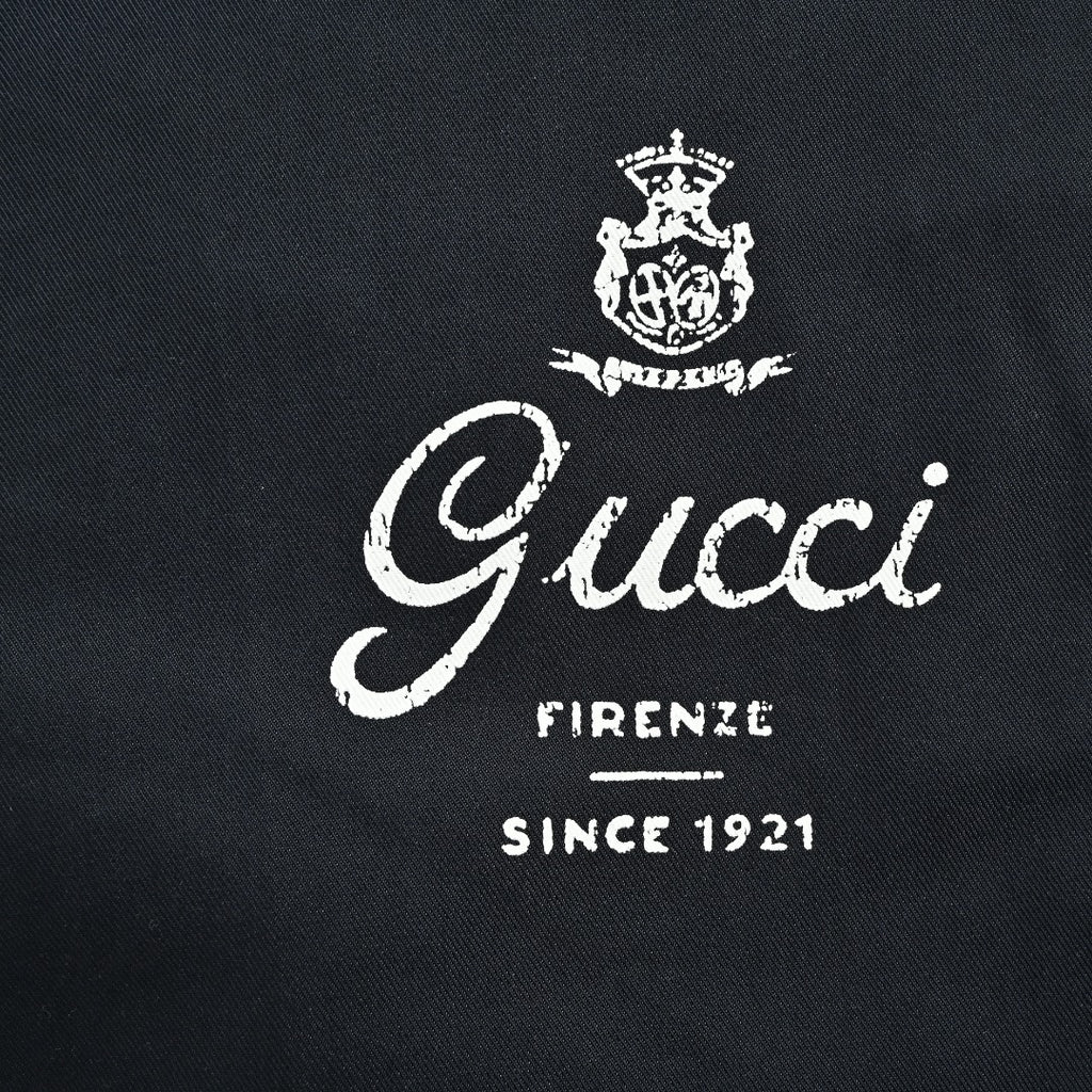 Gucci GUC Monogram Script Print Diagonal Twill Trousers