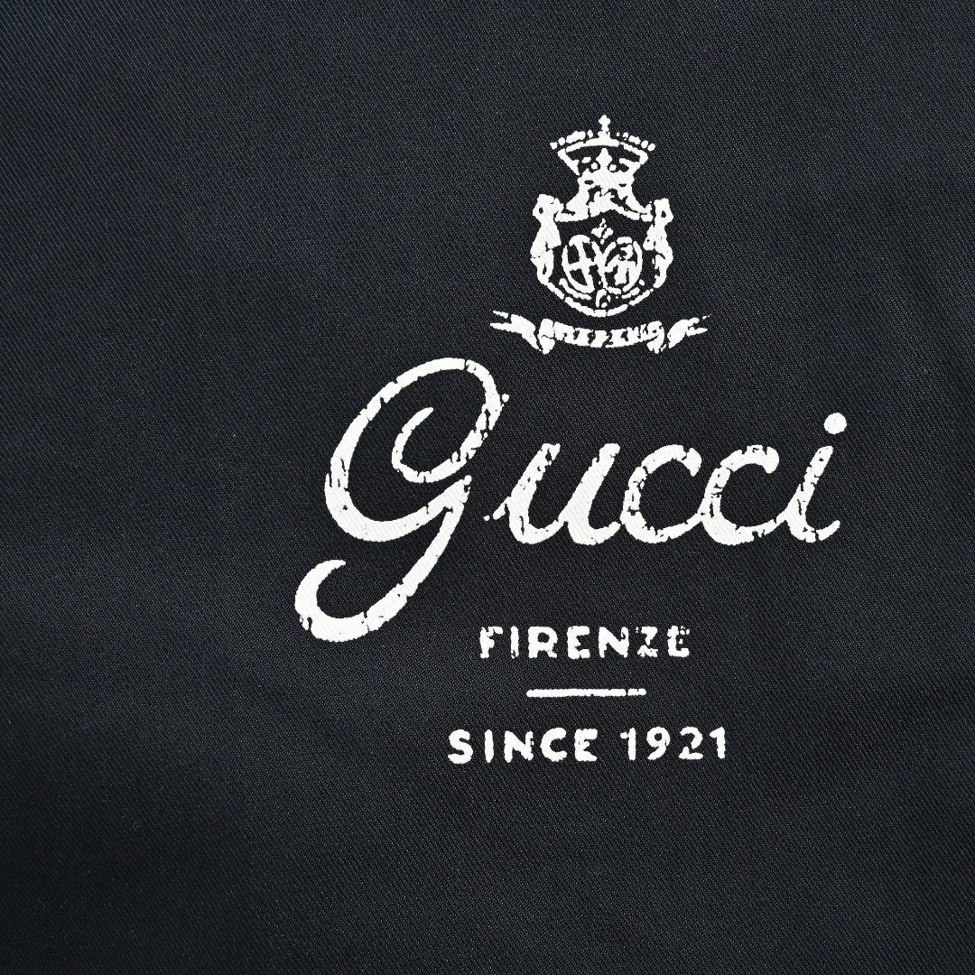 Gucci GUC Monogram Script Print Diagonal Twill Trousers