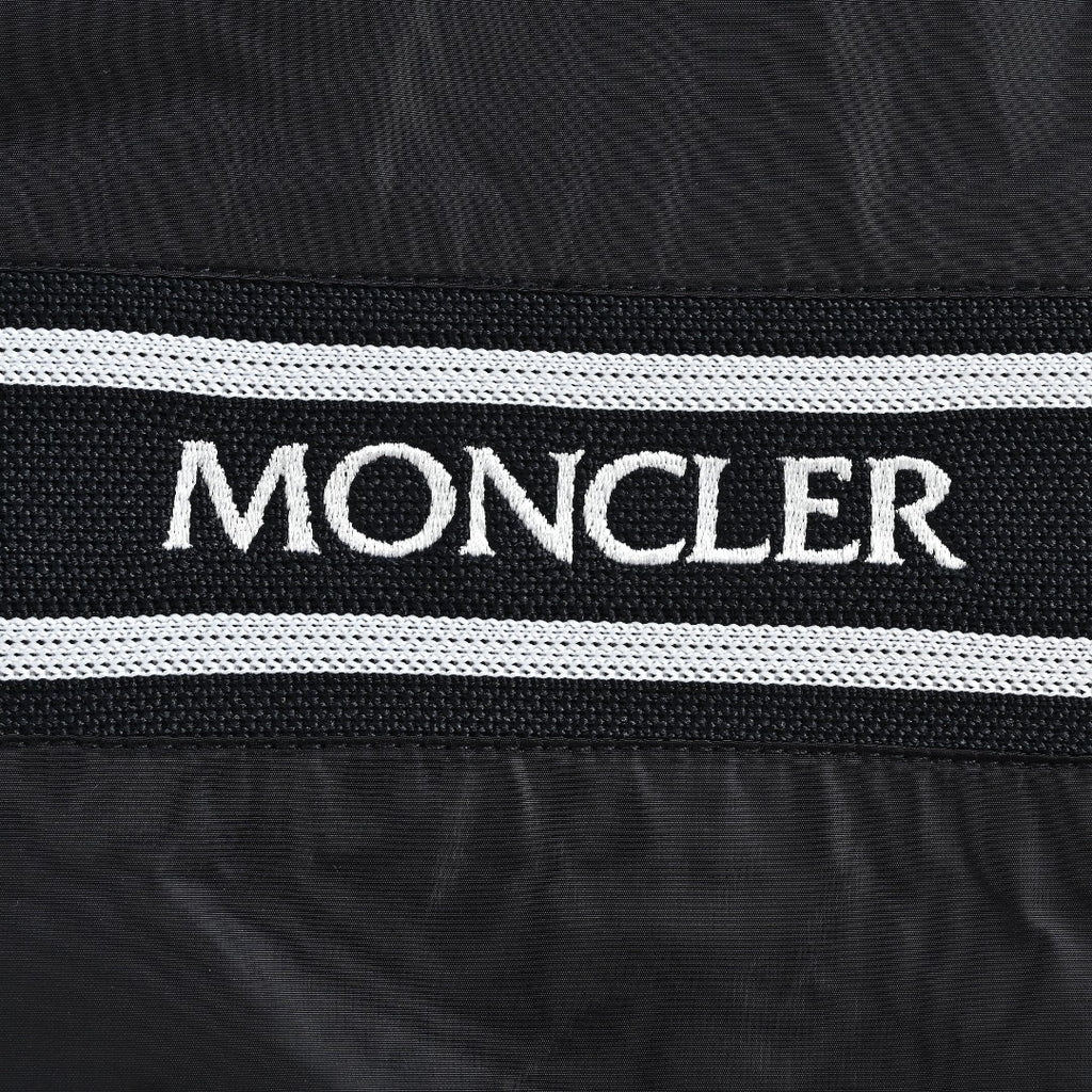Moncler Chest Logo Embroidered Letter Tape Hooded Zip-Up Jacket