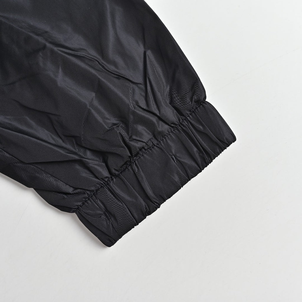 Moncler Chest Logo Embroidered Letter Tape Hooded Zip-Up Jacket
