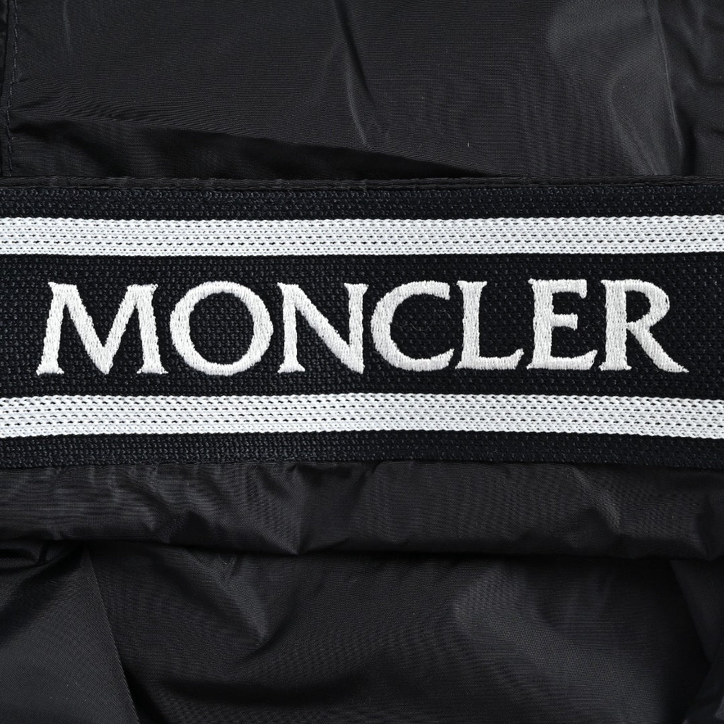 Moncler Chest Logo Embroidered Letter Tape Hooded Zip-Up Jacket