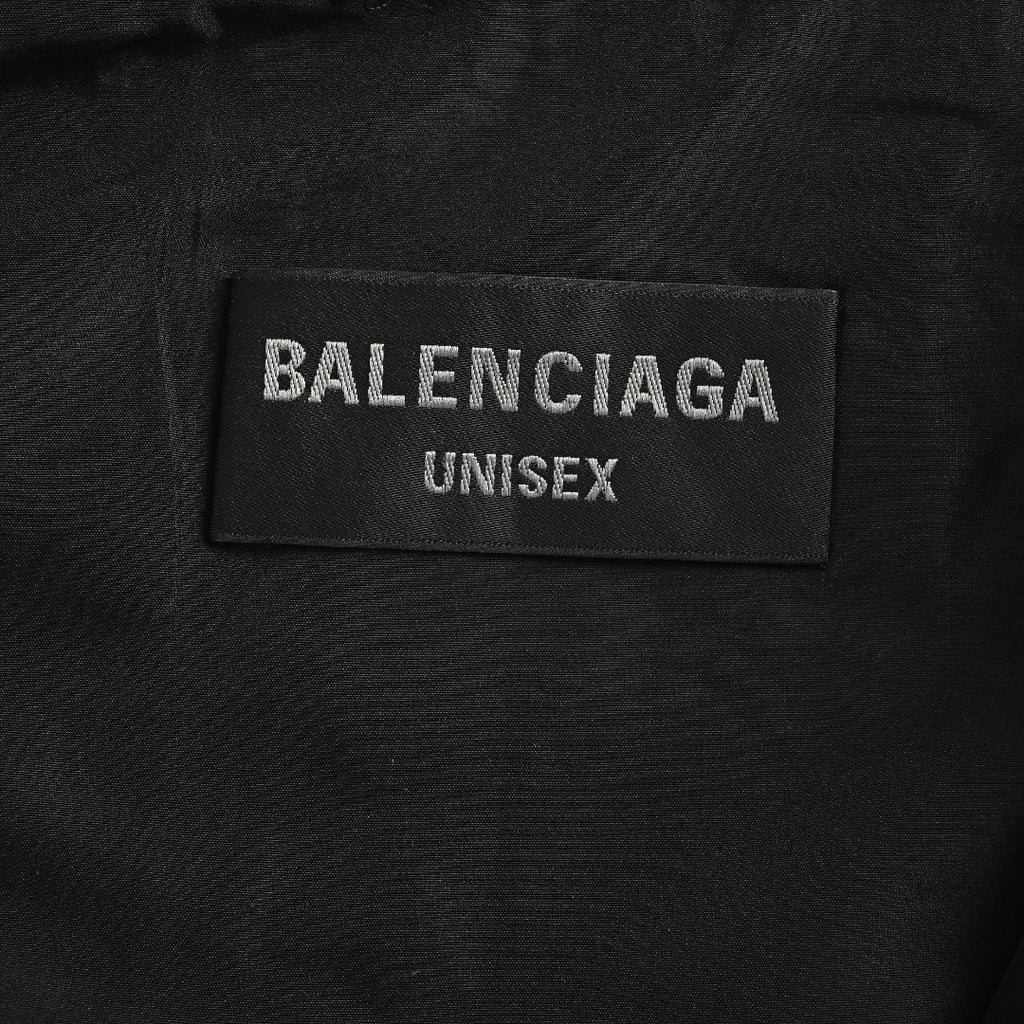 Balenciaga Side Woven Tape Chest 3M Embroidered Hooded Zip-Up Jacket