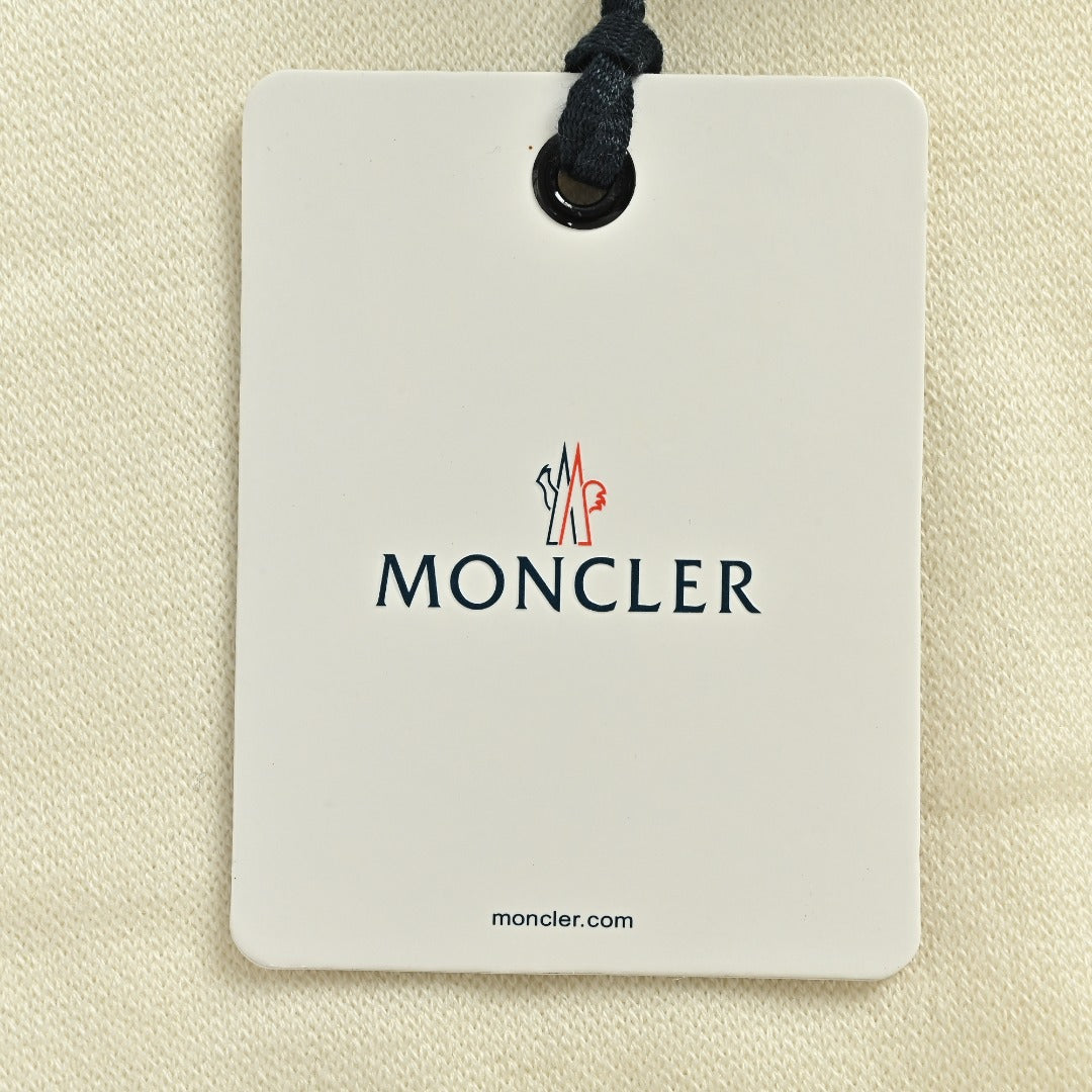 Moncler MC Sleeve Zip Pocket Two-Tone Crew Neck Sweatshirt